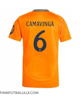 Real Madrid Eduardo Camavinga #6 Tricou Fotbal Replică 2024-25 Barbati Deplasare